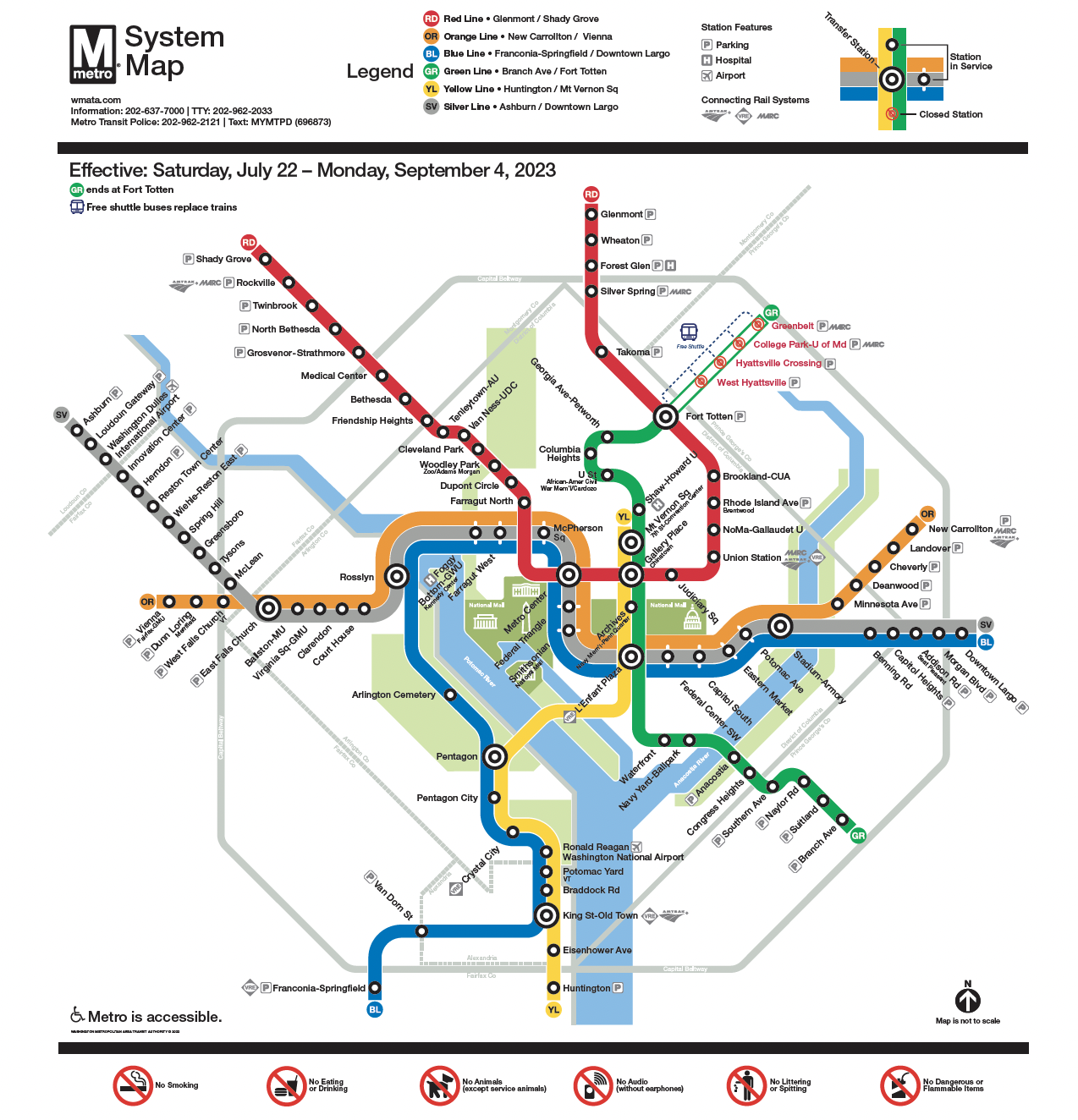 washington metro plan my trip